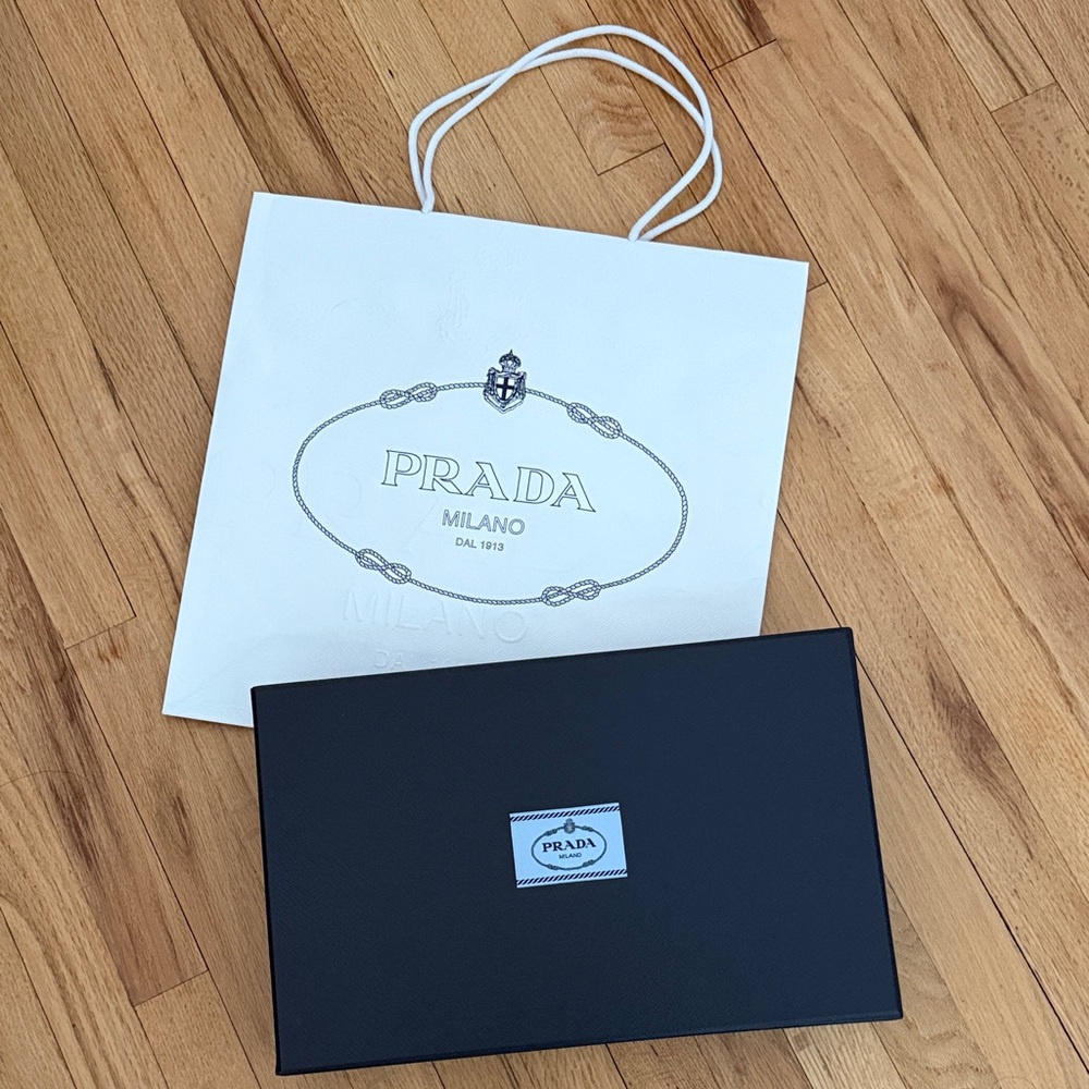 Prada Box 16l x 10w x 3h with Shopping Bag